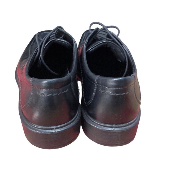 Ecco Mens Black‎ Leather Lace Up Loafers Size 45 (US 11) - Picture 4 of 8